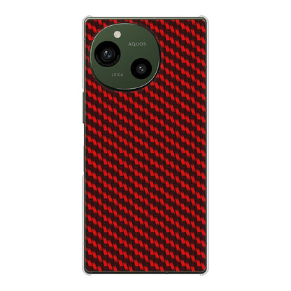 AQUOS R9 SH-51E docomo 高画質仕上げ 背面印刷 ハードケースカーボン