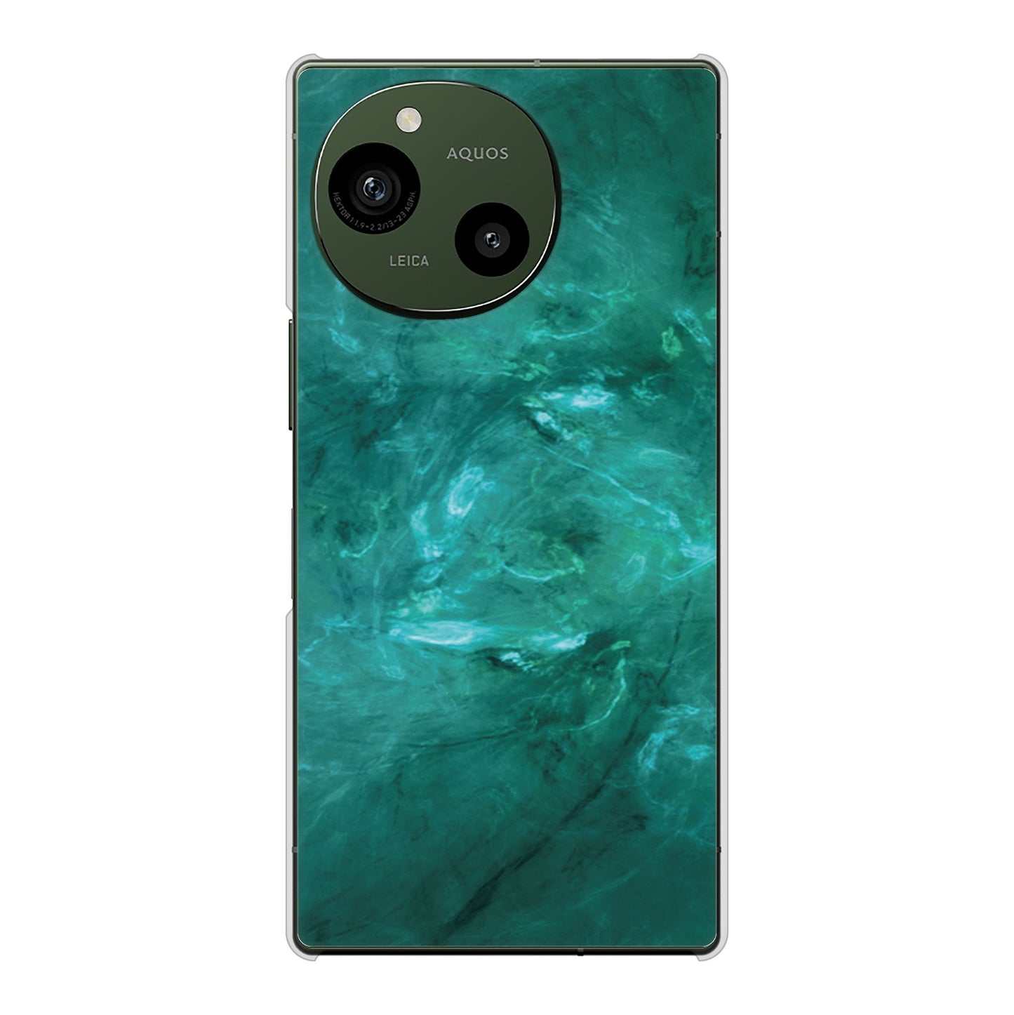 AQUOS R9 SH-51E docomo 高画質仕上げ 背面印刷 ハードケース大理石BK