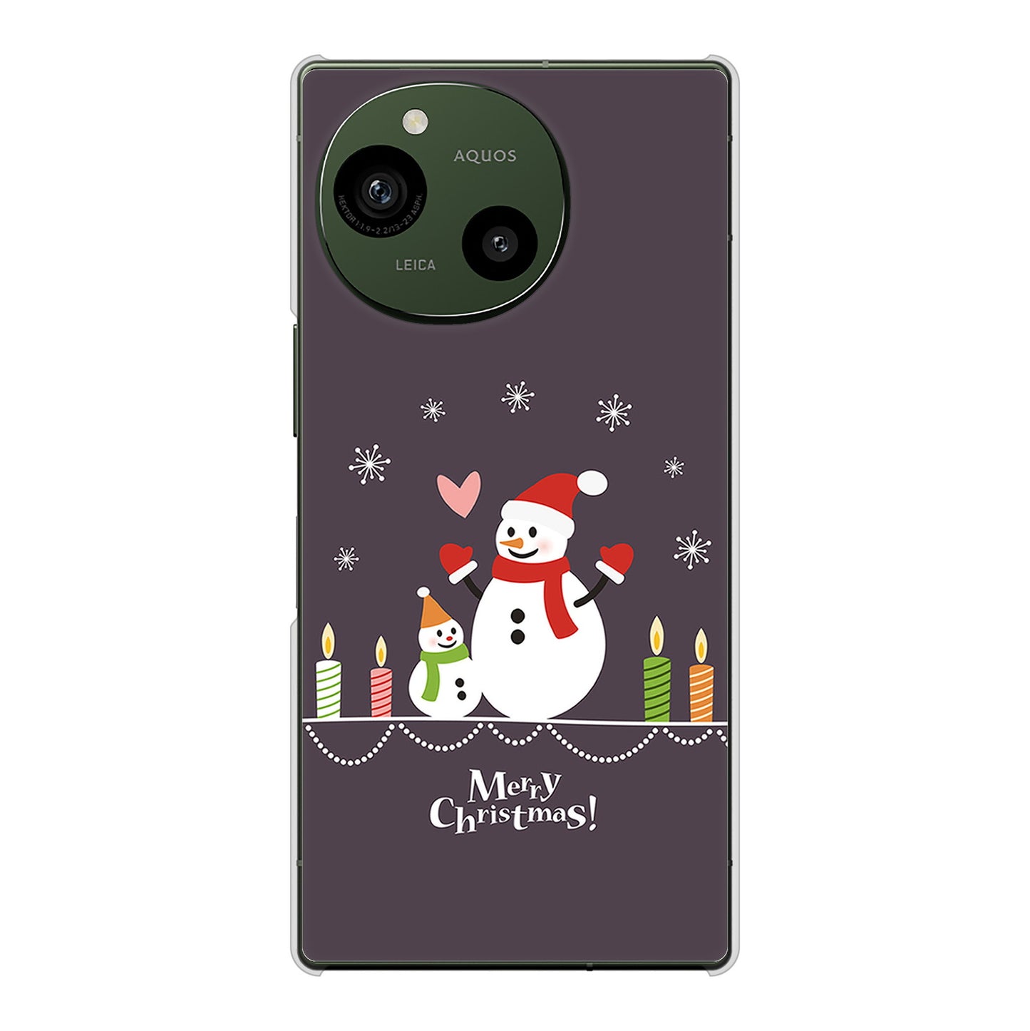 AQUOS R9 SH-51E docomo クリスマス ハードケース 背面印刷