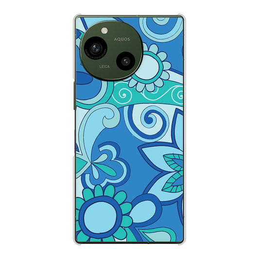 AQUOS R10 SH-51F docomo 409 ブルーミックス ハードケース 背面印刷