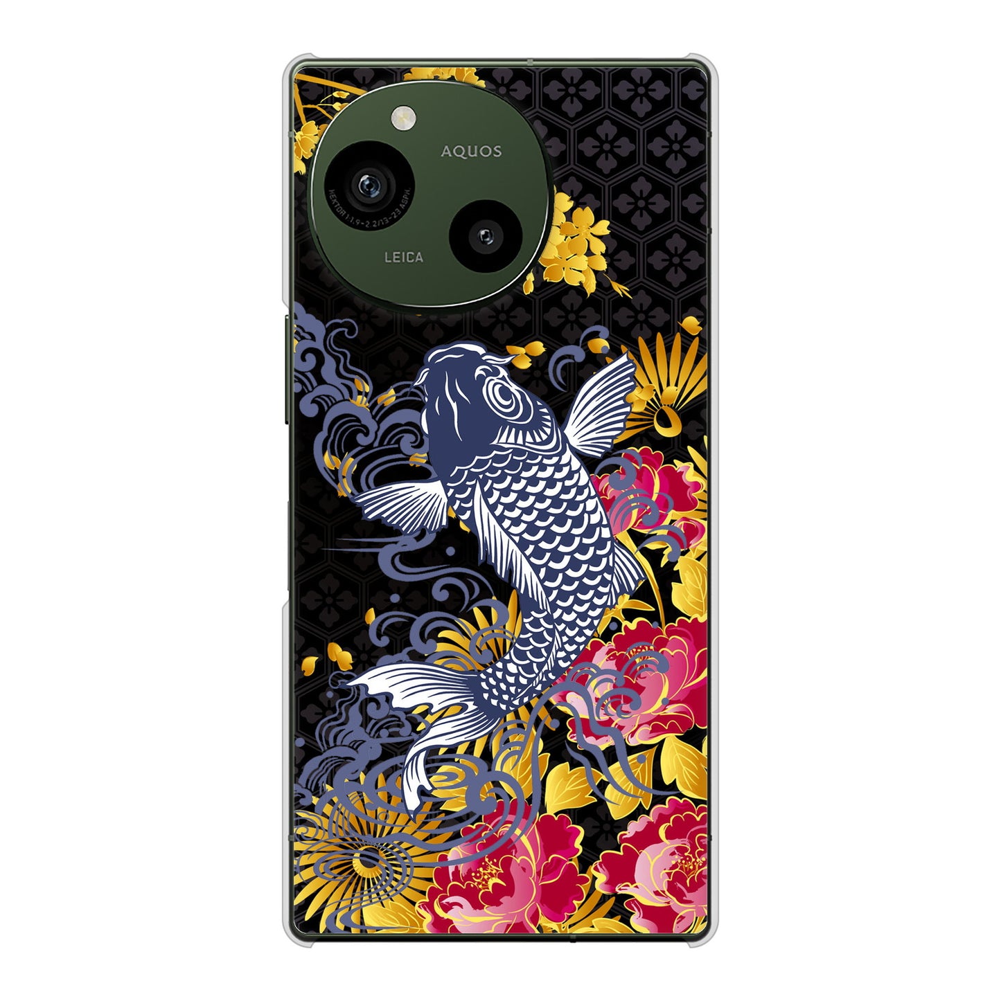 AQUOS R10 SH-51F docomo 鯉 ハードケース 背面印刷