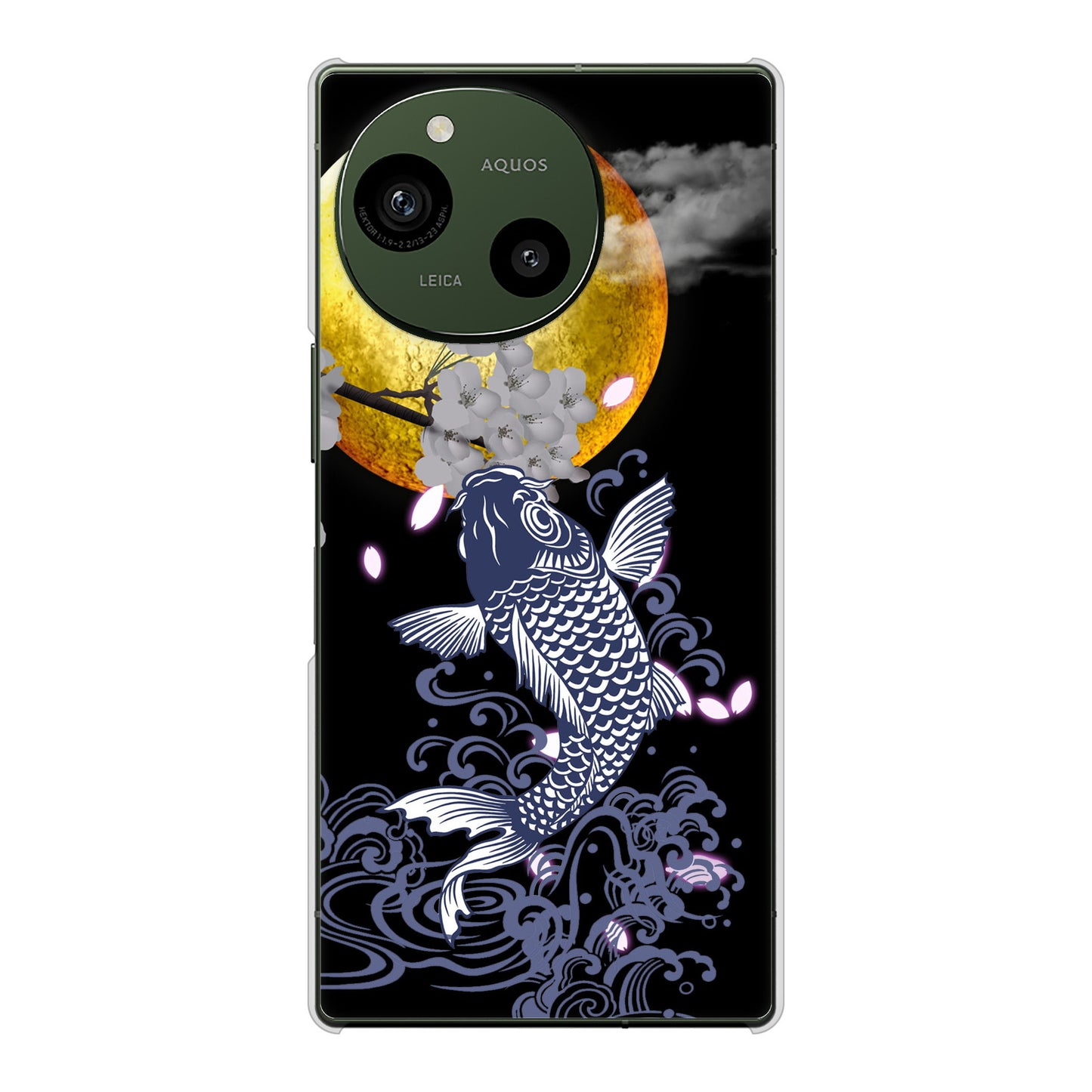 AQUOS R10 SH-51F docomo 鯉 ハードケース 背面印刷
