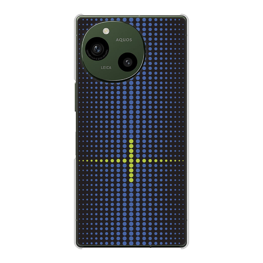AQUOS R10 SH-51F docomo IB907 グラデーションドット ハードケース 背面印刷