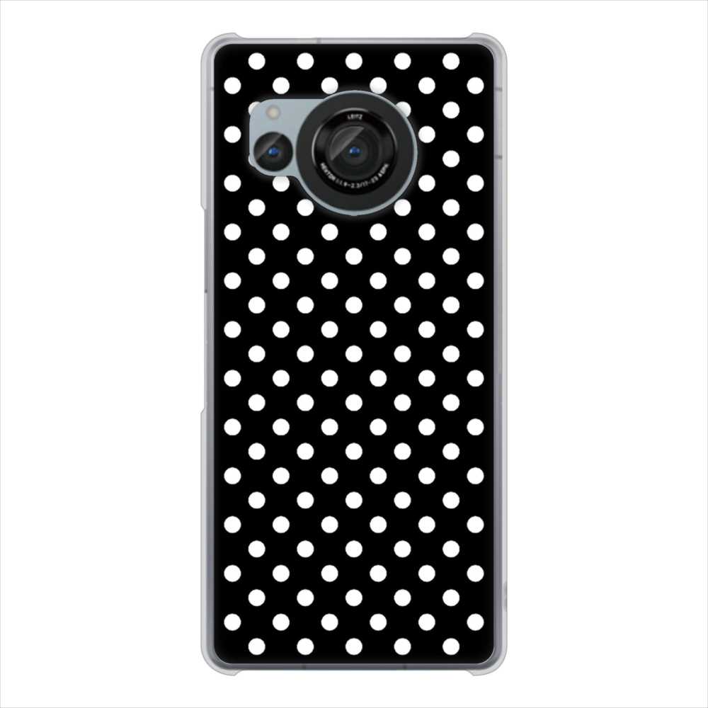 AQUOS R8 SH-52D docomo シンプル柄（水玉） ハードケース 背面印刷
