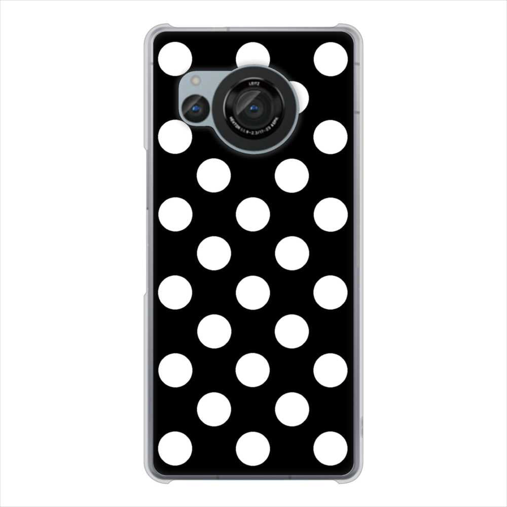 AQUOS R8 SH-52D docomo シンプル柄（水玉） ハードケース 背面印刷