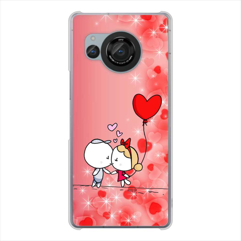 AQUOS R8 SH-52D docomo カップル ハードケース 背面印刷