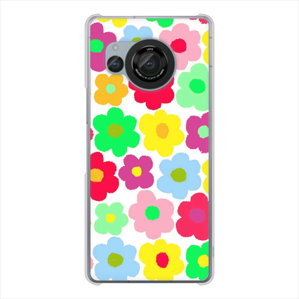 AQUOS R8 SH-52D docomo ルーズフラワー ハードケース 背面印刷