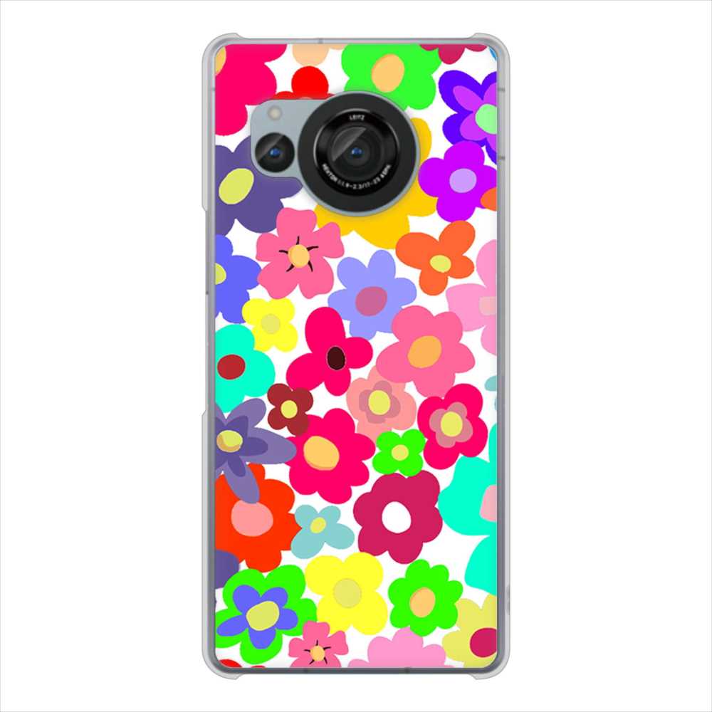 AQUOS R8 SH-52D docomo ルーズフラワー ハードケース 背面印刷