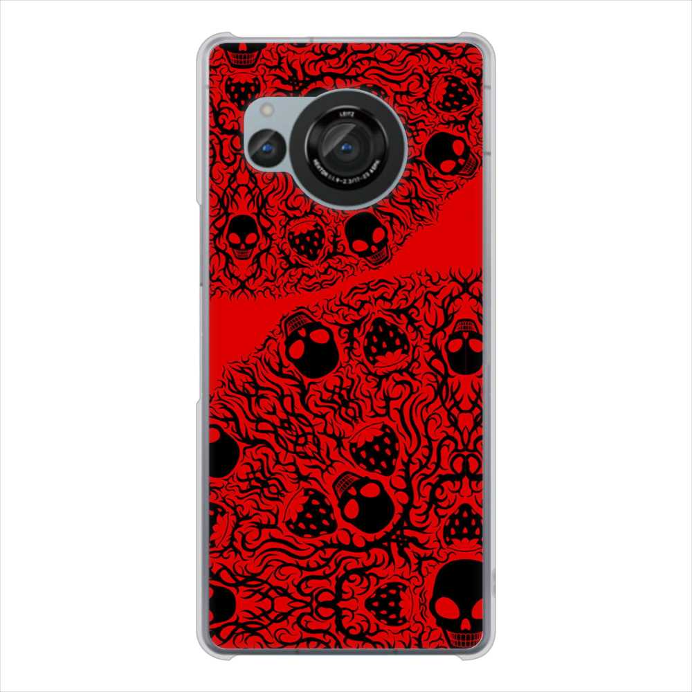 AQUOS R8 SH-52D docomo むかいあぐる 苺骸骨曼荼羅 ハードケース 背面印刷