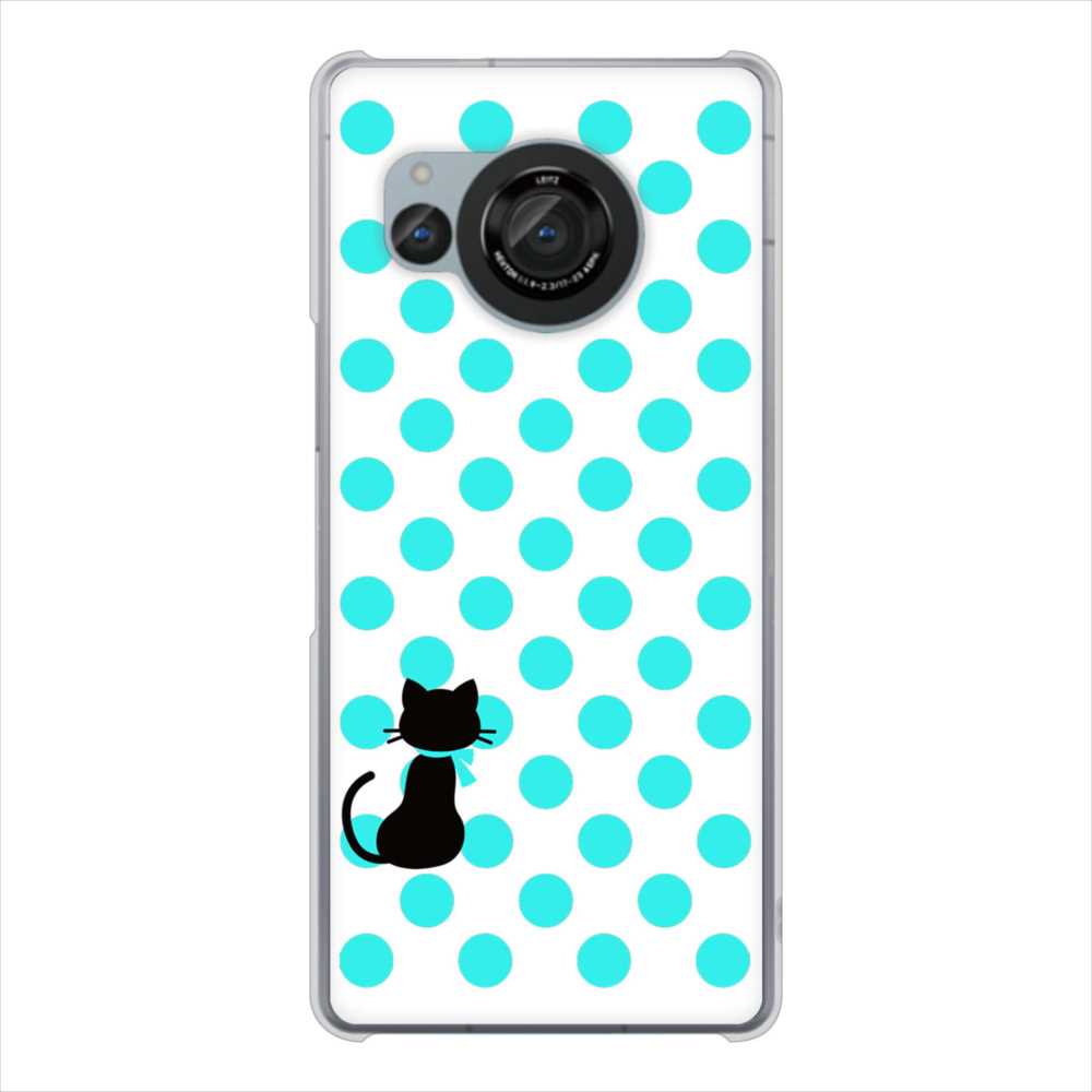 AQUOS R8 SH-52D docomo ネコとシンプルミルキー ハードケース 背面印刷