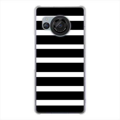 AQUOS R8 SH-52D docomo シンプルボーダー ハードケース 背面印刷