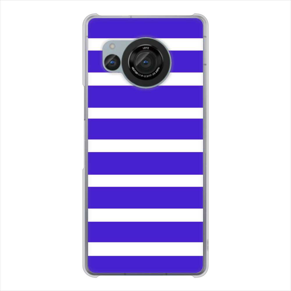 AQUOS R8 SH-52D docomo シンプルボーダー ハードケース 背面印刷