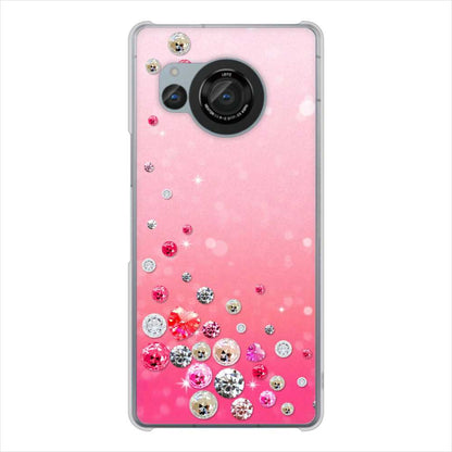 AQUOS R8 SH-52D docomo スワロデコ風プリント ハードケース 背面印刷
