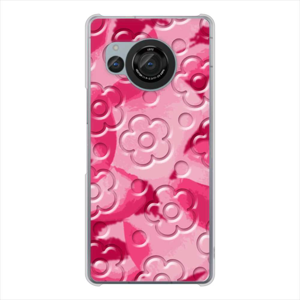 AQUOS R8 SH-52D docomo フラワーヴェルニ ハードケース 背面印刷