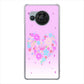 AQUOS R8 SH-52D docomo ハートと肉球 ハードケース 背面印刷