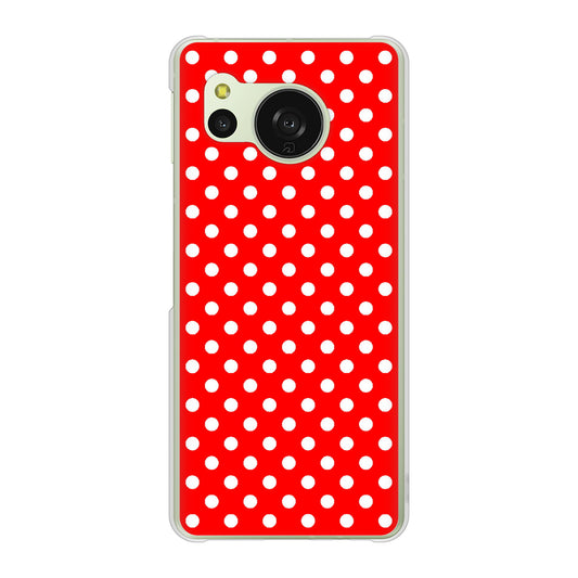 AQUOS sense8 SH-54D docomo シンプル柄（水玉） ハードケース 背面印刷