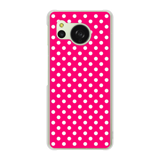 AQUOS sense8 SH-54D docomo シンプル柄（水玉） ハードケース 背面印刷
