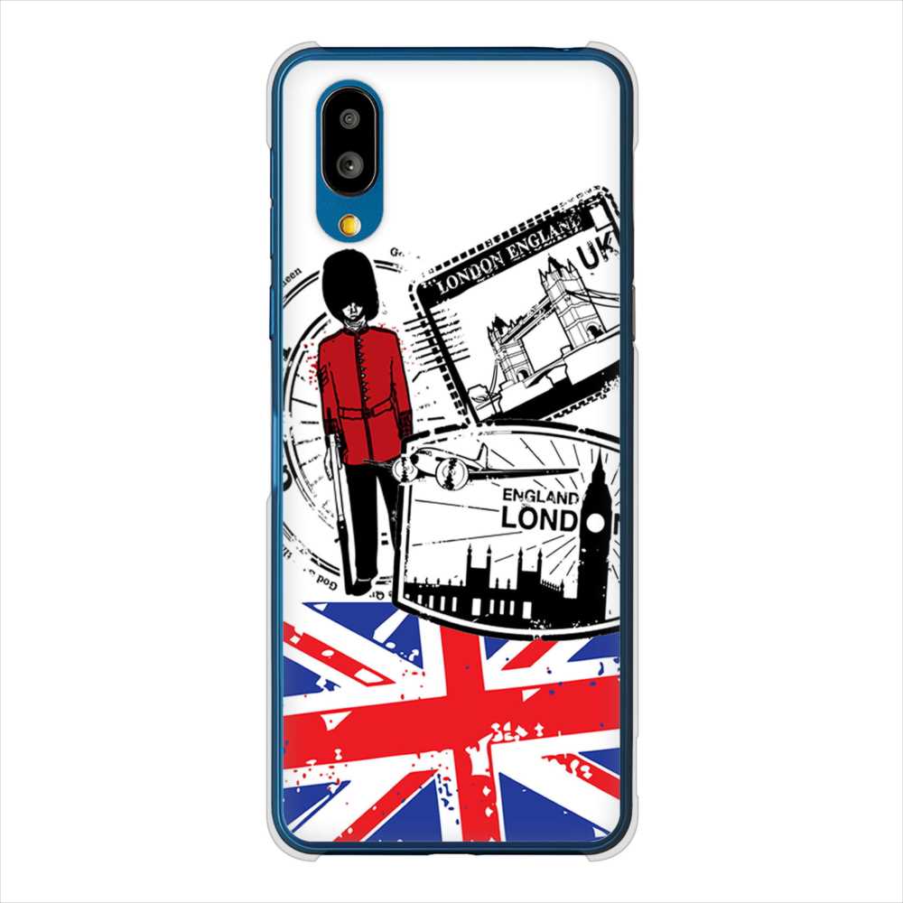 BASIO active SHG09 au イギリスの風景 ハードケース 背面印刷