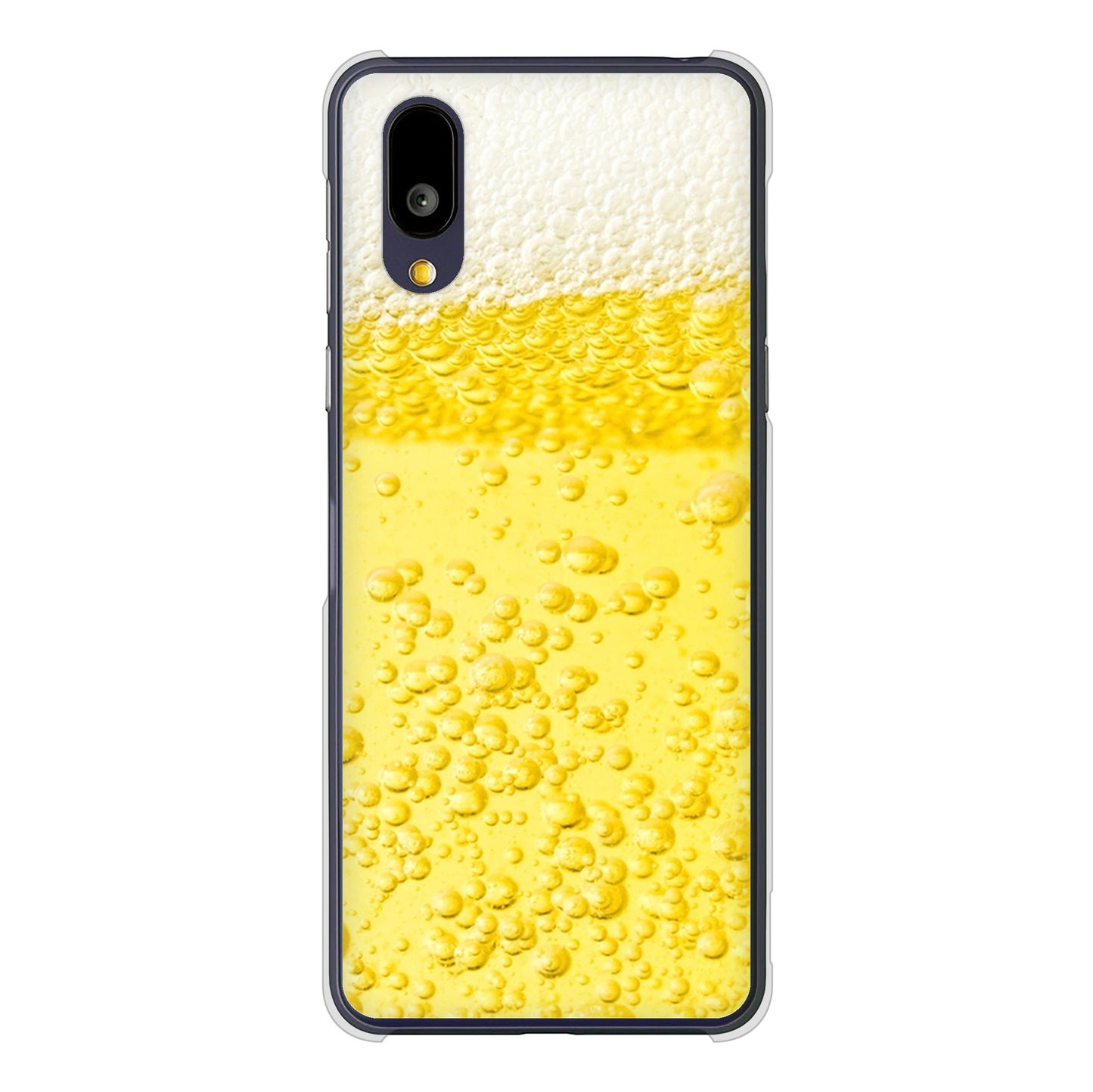 BASIO active2 SHG12 au 高画質仕上げ 背面印刷 ハードケース生ビール