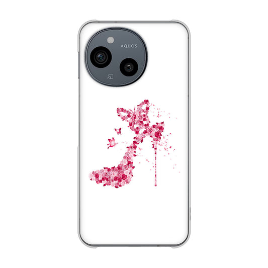 AQUOS sense9 SH-M29 387 薔薇のハイヒール ハードケース 背面印刷