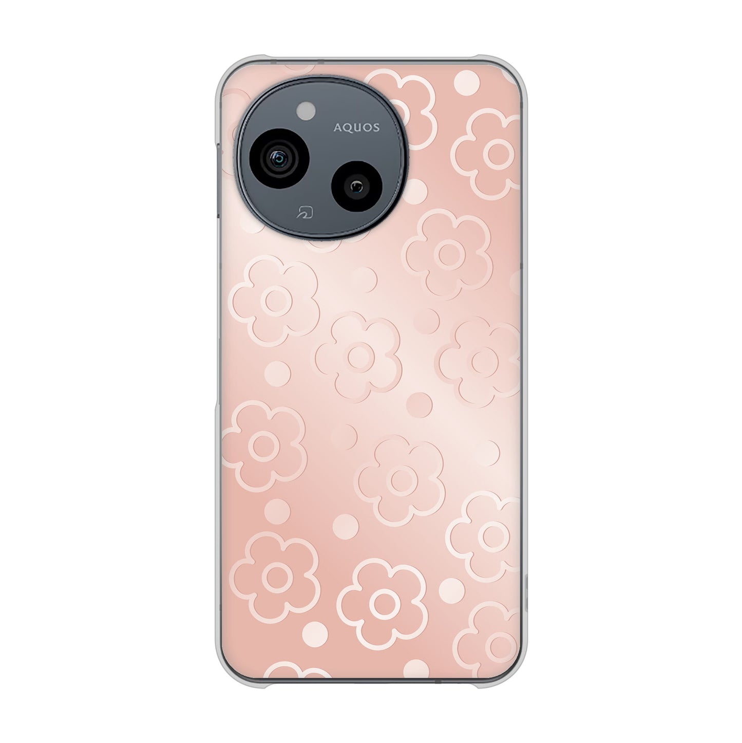 AQUOS sense9 SH-M29 エンボス風デイジーシンプル ハードケース 背面印刷