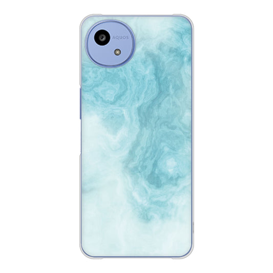 AQUOS wish5 SH-M32 高画質仕上げ 背面印刷 ハードケース大理石BK