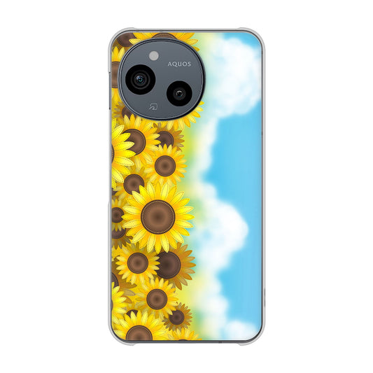 AQUOS sense10 SH-M33 148 ひまわり畑 ハードケース 背面印刷