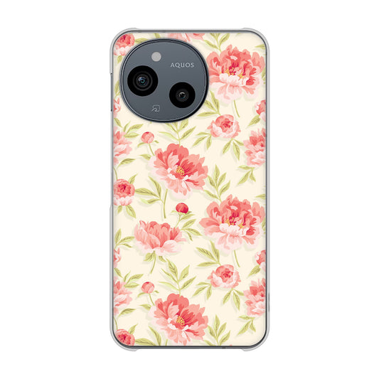 AQUOS sense10 SH-M33 北欧の小花 ハードケース 背面印刷