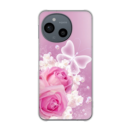 AQUOS sense10 SH-M33 ロマンチックなバラ ハードケース 背面印刷