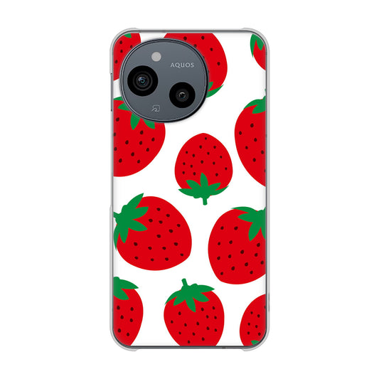 AQUOS sense10 SH-M33 大きいイチゴ模様 ハードケース 背面印刷