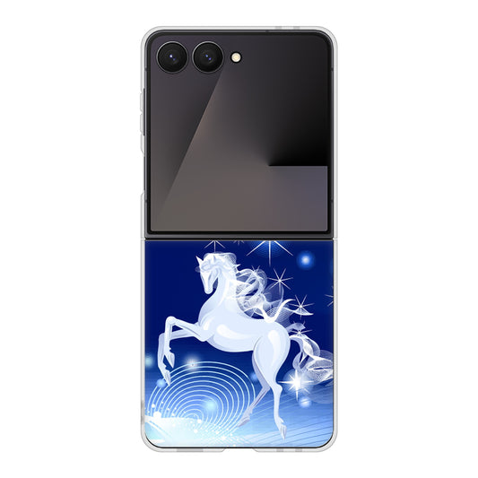 Galaxy Z Flip7 SM-F766Z SoftBank 高画質仕上げ 背面印刷 ハードケース 【436 ペガサス】