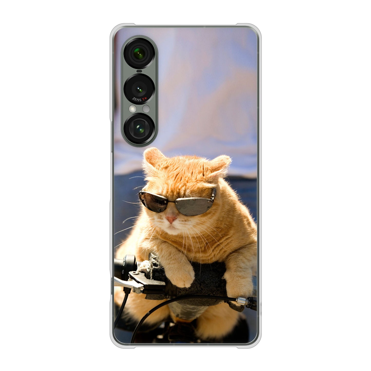Xperia 1 VII SO-51F docomo 595 にゃんとサイクル ハードケース 背面印刷