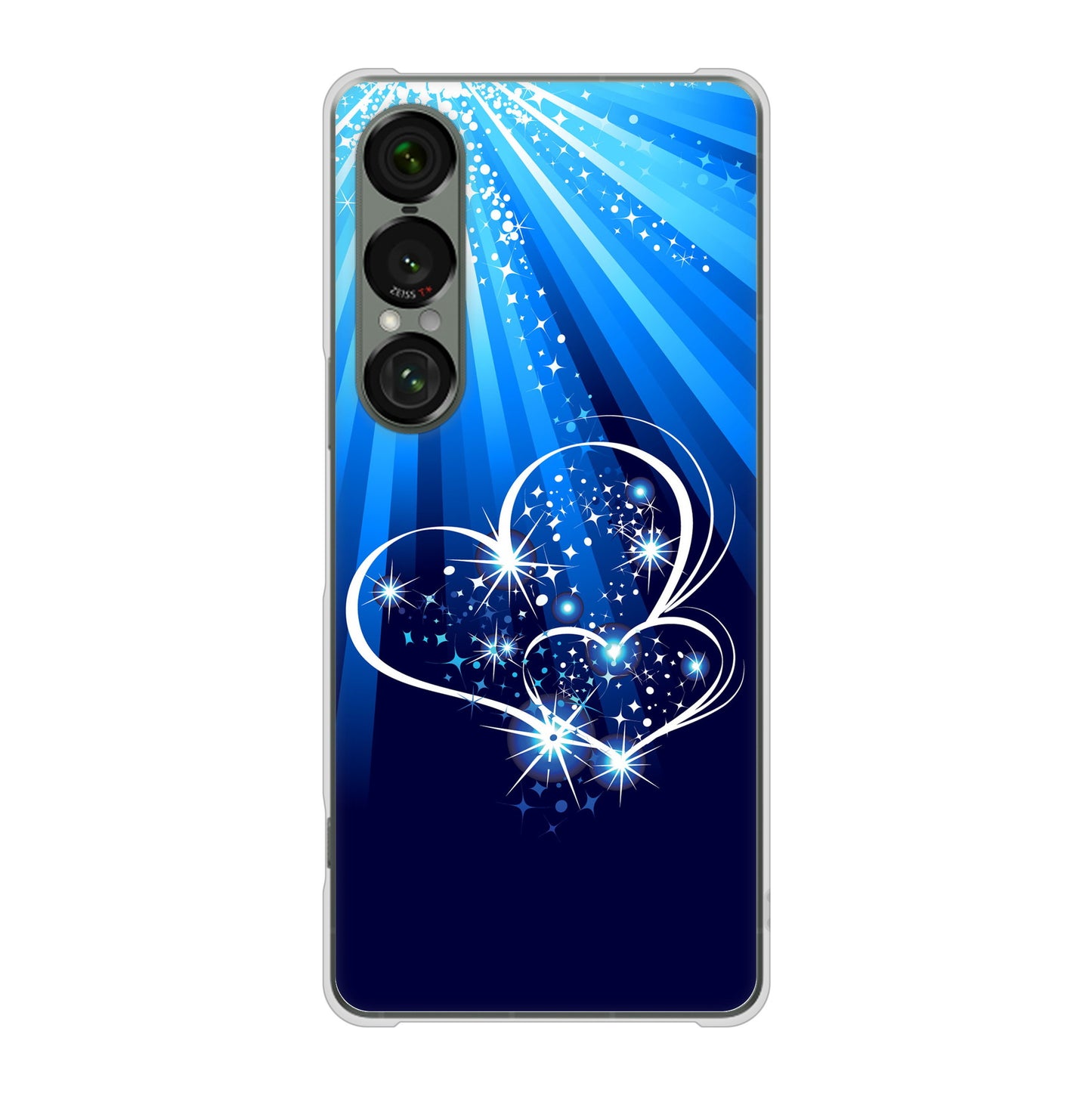 Xperia 1 VII SO-51F docomo きらめきハート ハードケース 背面印刷