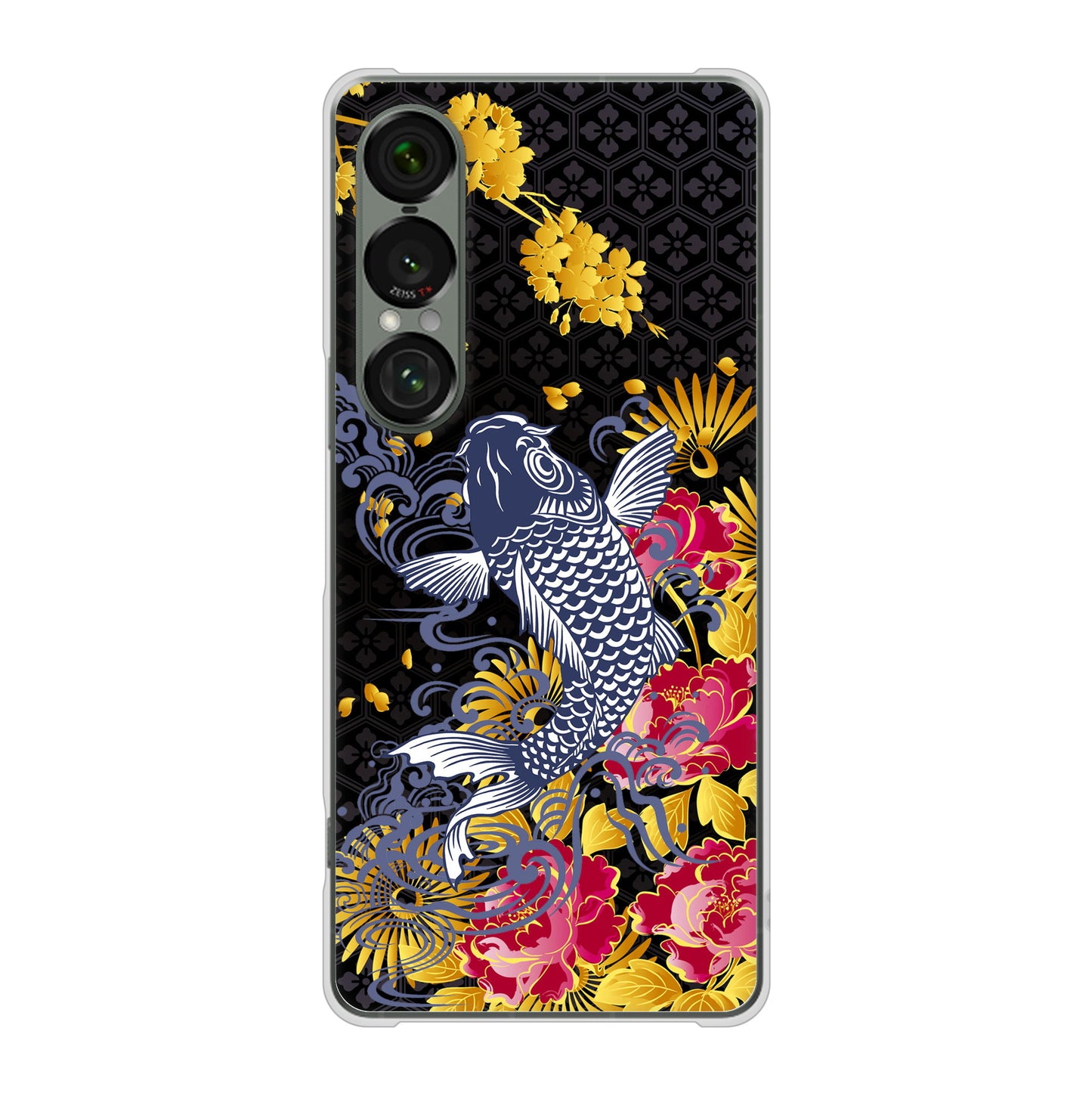 Xperia 1 VII SO-51F docomo 鯉 ハードケース 背面印刷