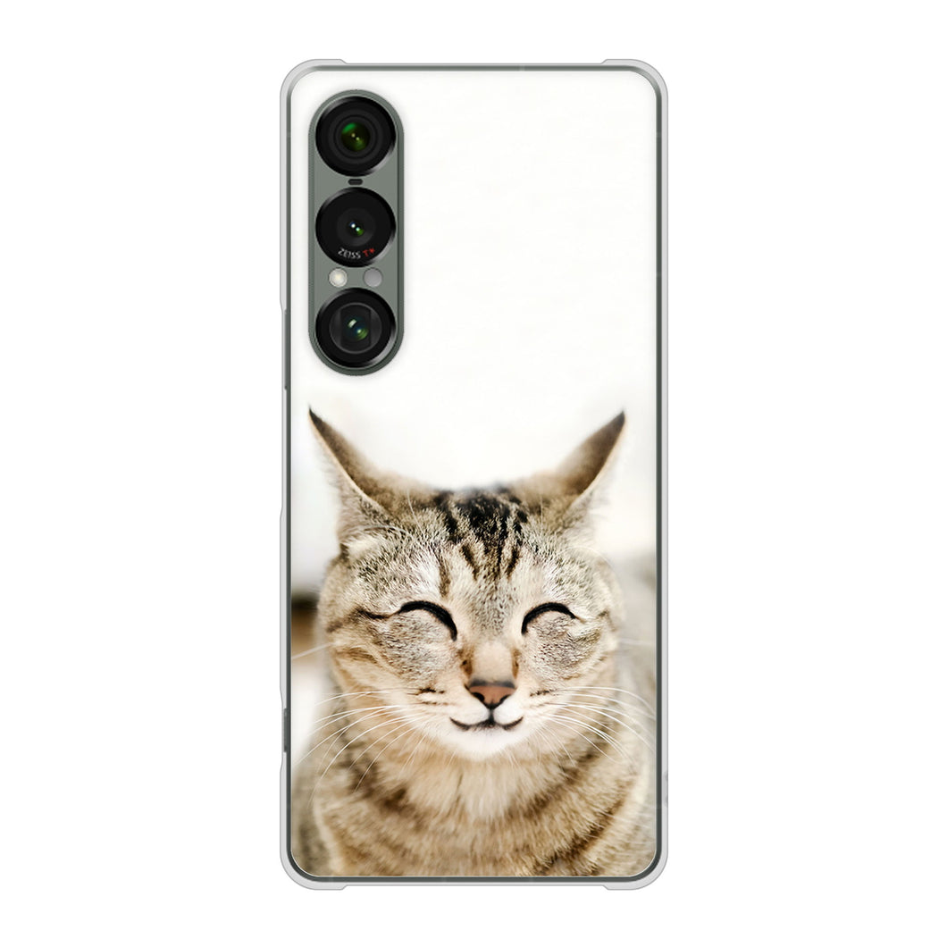 Xperia 1 VII SO-51F docomo VA801 笑福ねこ ハードケース 背面印刷
