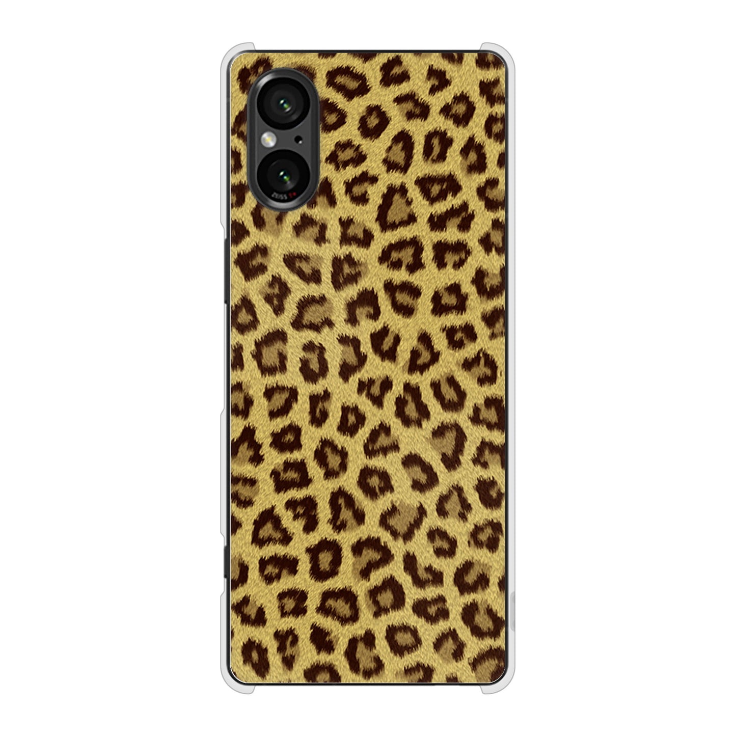 Xperia 5 V SO-53D docomo ヒョウ柄ベーシックS ハードケース 背面印刷