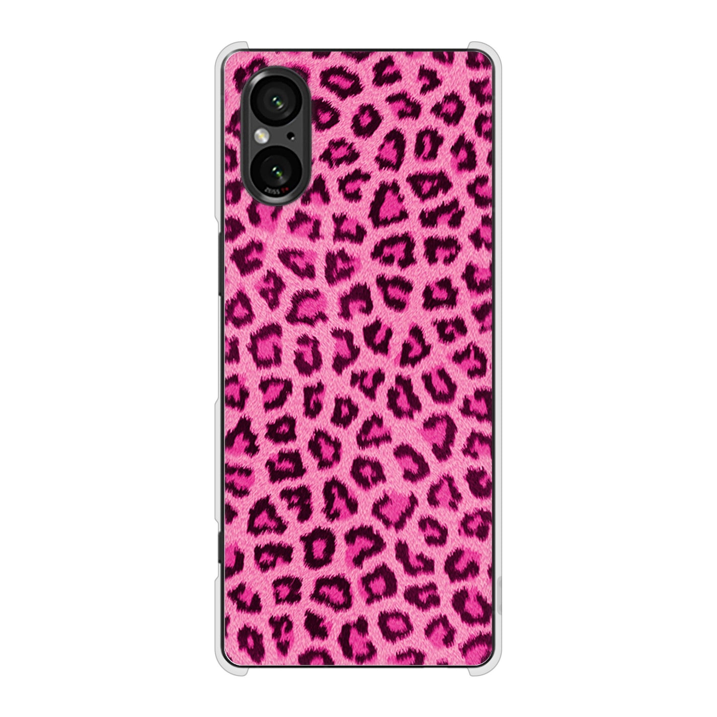 Xperia 5 V SO-53D docomo ヒョウ柄ベーシックS ハードケース 背面印刷