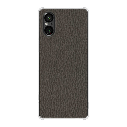 Xperia 5 V SO-53D docomo レザー風 ハードケース 背面印刷