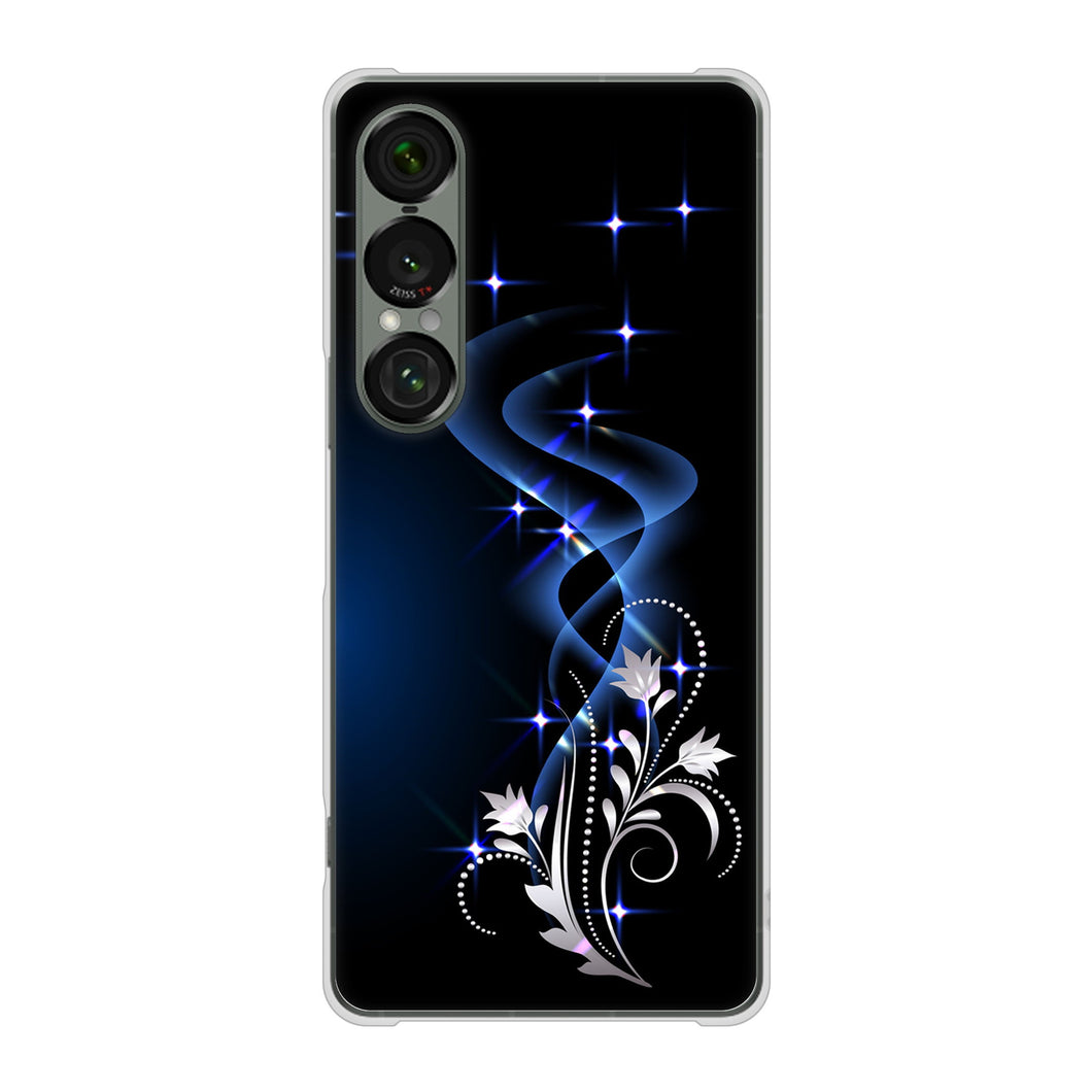 Xperia 1 VII SOG15 au 1278 華より昇る流れ ハードケース 背面印刷