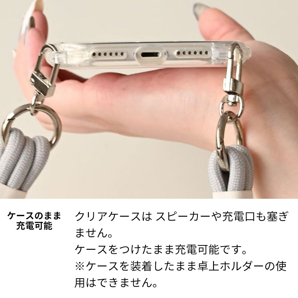 iPhone17 スマホショルダー 【 TPUクリアケース 3連紐ストラップ付 】