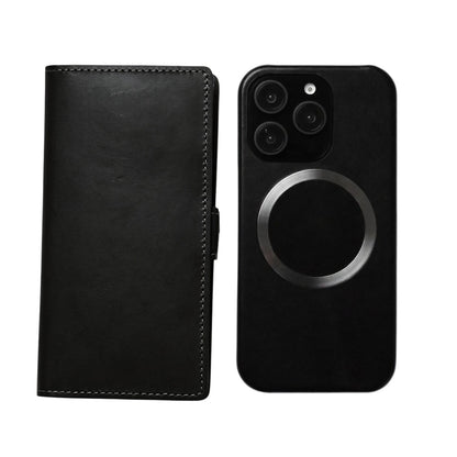 iPhone14 レンズ完全保護 栃木レザー 手帳型ケース MagSafe対応 CAMHIDE