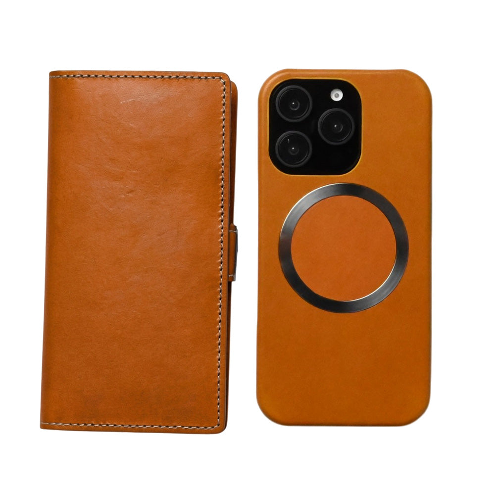 iPhone XS レンズ完全保護 栃木レザー 手帳型ケース MagSafe対応 CAMHIDE