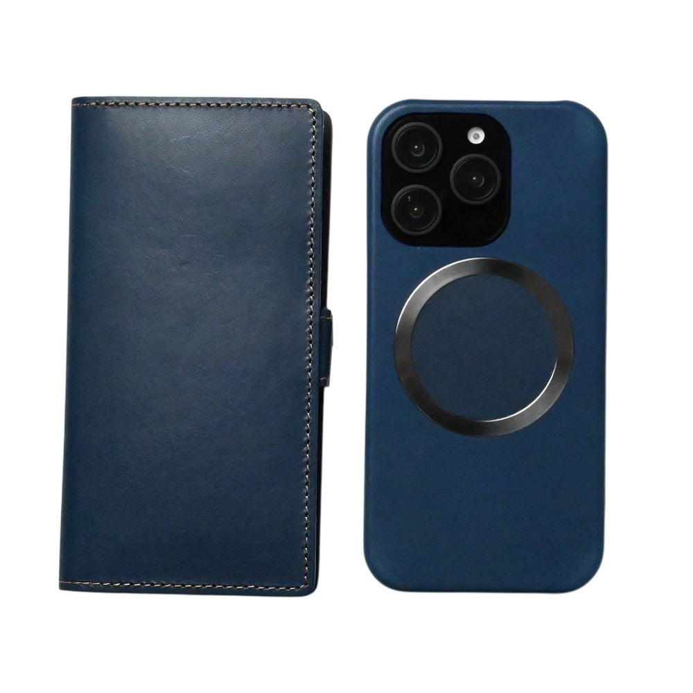 iPhone14 レンズ完全保護 栃木レザー 手帳型ケース MagSafe対応 CAMHIDE