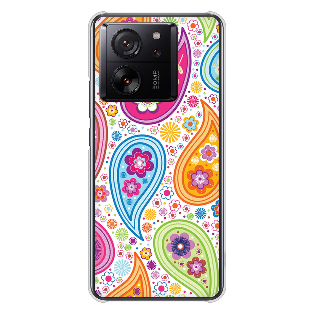 Xiaomi 13T XIG04 au 高画質仕上げ 背面印刷 ハードケースペイズリー