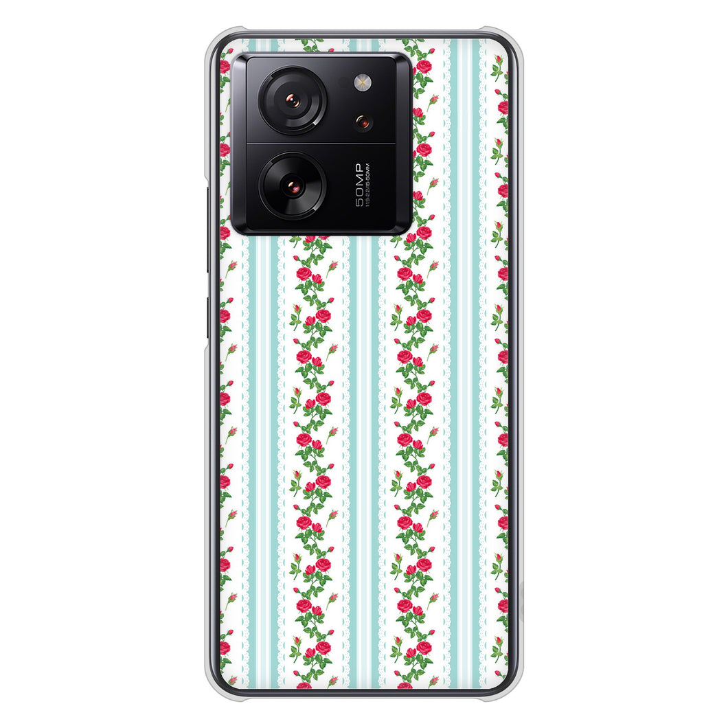 Xiaomi 13T XIG04 au 高画質仕上げ 背面印刷 ハードケースイングリッシュガーデン