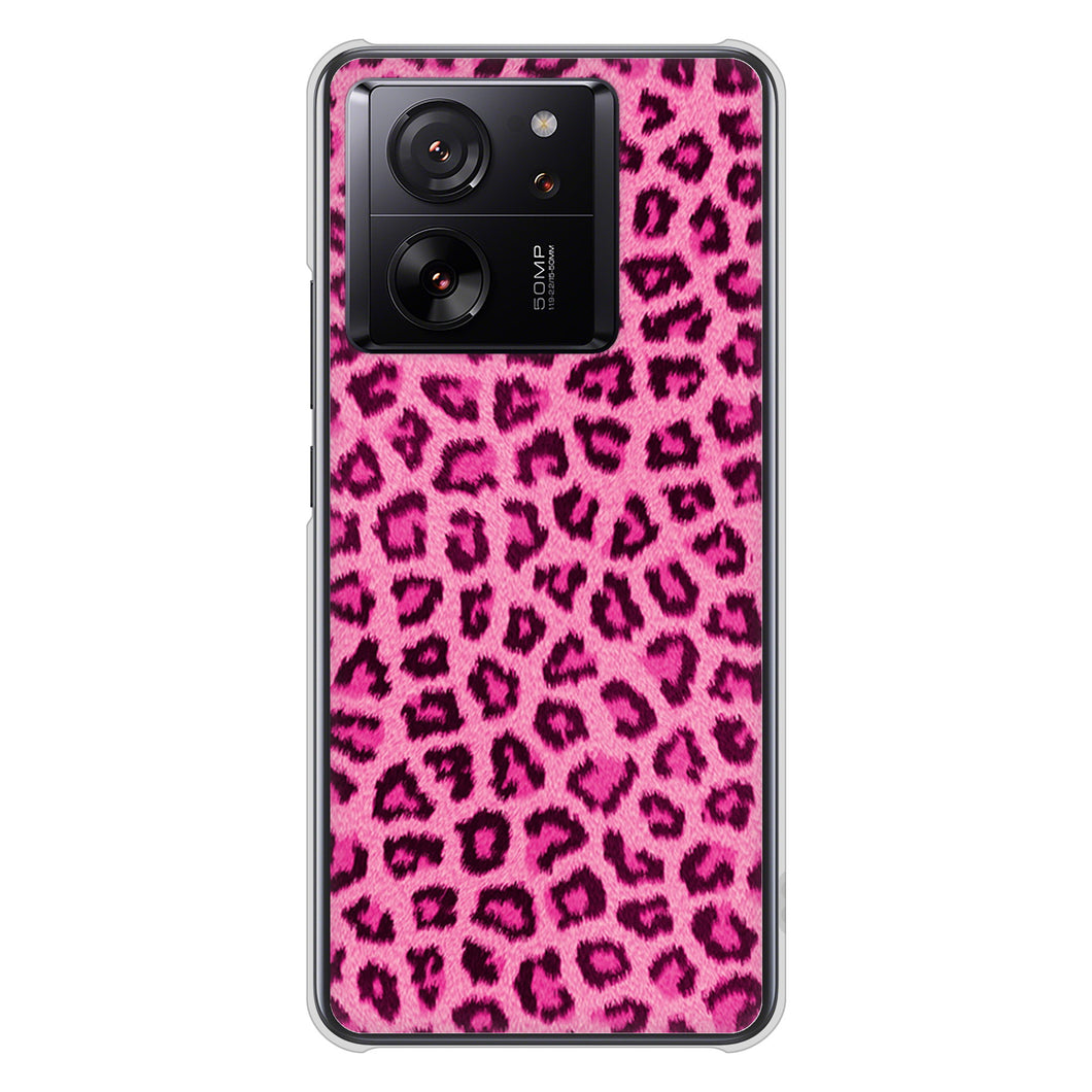 Xiaomi 13T XIG04 au 高画質仕上げ 背面印刷 ハードケースヒョウ柄ベーシックS