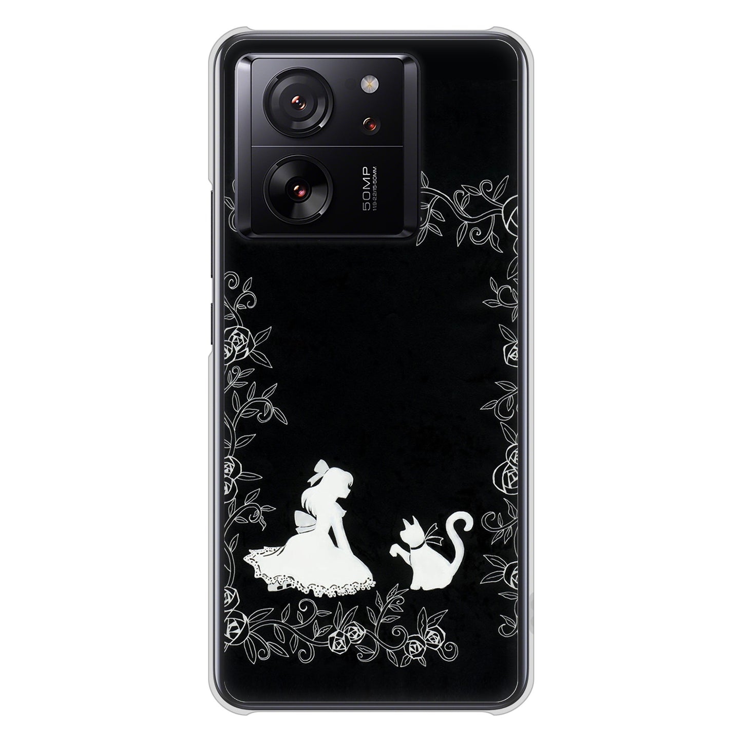 Xiaomi 13T XIG04 au 高画質仕上げ 背面印刷 ハードケースお姫様とネコ