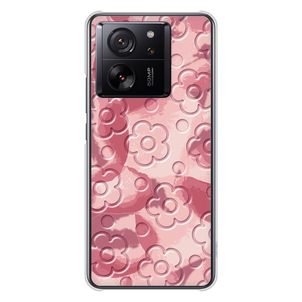 Xiaomi 13T XIG04 au 高画質仕上げ 背面印刷 ハードケースフラワーヴェルニ
