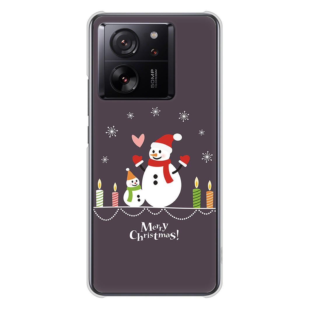 Xiaomi 13T XIG04 au 高画質仕上げ 背面印刷 ハードケースクリスマス
