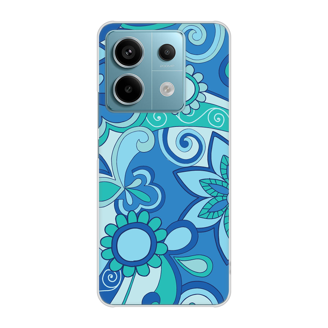 Xiaomi Redmi Note 13 Pro 5G XIG05 au 409 ブルーミックス ハードケース 背面印刷